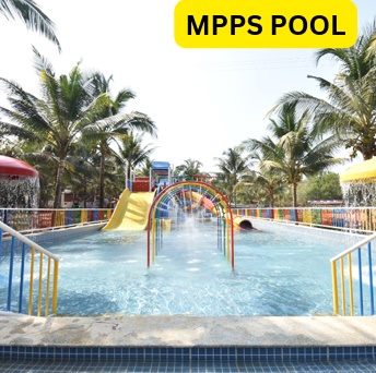 Swimming Pool with Slides