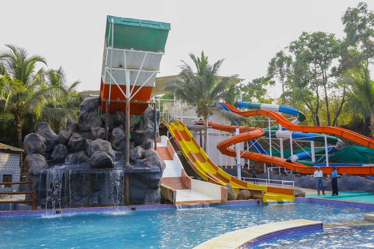 Thrill Ride at Water Park